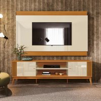 Rack Ripado 2 Portas com Painel para TV até 75 Polegadas Grecia 200cm