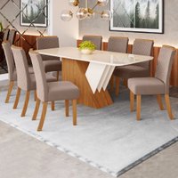 Mesa de Jantar 8 Lugares Epic com Vidro