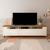 Rack para TV Até 75 Polegadas Urano 2 Portas 1 Gaveta - Bege