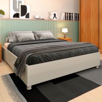 Base de Cama Box Queen Mônaco -Bege - Tcil Móveis