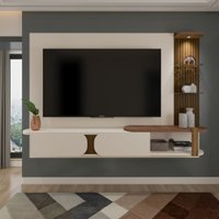 Painel para TV Até 65 Polegadas Urban 2 Portas com Led - Bege