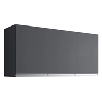 Armário Aéreo 3 Portas 120cm Debora Cinza - Pallazio