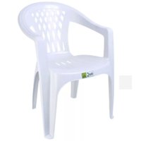 Cadeira de Plástico Duo Bella com Braço - Branco
