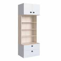 Guarda Roupas Modulado 2 Gavetas e prateleiras FREE Be mobiliário