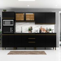 Cozinha Cecília 5 Peças com 11 Portas 3 Gavetas MDP J Carvalho