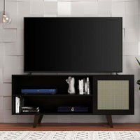Rack Boston 1 Porta Alongada MDP 15 mm Ideal para Tv 55 Polegadas J Carvalho
