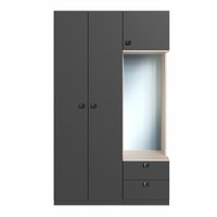 Guarda Roupas Modulado com Espelho e cabide FREE Be mobiliário
