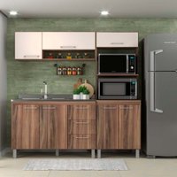 Cozinha Modulada Carol 3 Peças 7 Portas MDP 15 mm J Carvalho