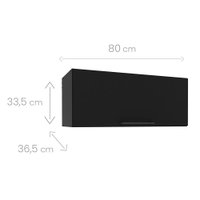 Armário Aéreo Canelone 1 Porta Basculante 80cm Politorno
