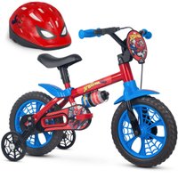 Bicicleta do Homem Aranha Aro 12 Infantil com Capacete