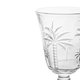 Taça para Água de Vidro Cristal Palm 240ml Lyor Decorada Palmeiras Servir Suco Água Aromatizada