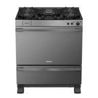 Fogao a Gas 5 Bocas Venax Palladio Vitreo Inox