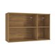 Armário Aéreo Celeste Kappesberg 100% MDF 3 Portas Nogueira 120cm