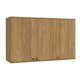 Armário Aéreo Celeste Kappesberg 100% MDF 3 Portas Nogueira 120cm