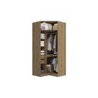 Guarda-Roupa de Canto Closet Kappesberg Adapt Nogueira 105cm