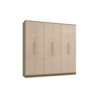 Guarda-Roupa 6 Pts 4 Gvt Kappesberg Adapt Nogueira/Macadâmia