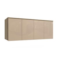 Armário Aéreo 4 Pt Kappesberg Adapt Nogueira/Macadâmia 175cm