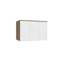 Armário Aéreo 3 Portas Kappesberg Adapt Nogueira/Branco