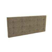 Cabeceira Estofada Kappersberg Adapt Veludo Bege 140cm
