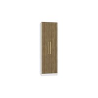 Guarda-Roupa 2 Portas Kappesberg Adapt Branco/Nogueira