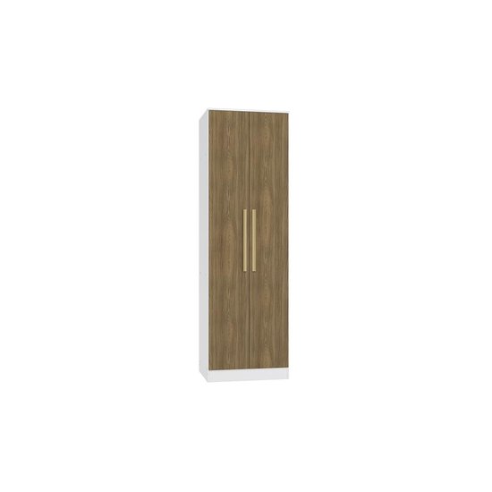 Guarda-Roupa 2 Portas Kappesberg Adapt Branco/Nogueira