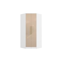 Guarda-Roupa Canto 2 Pts Kappesberg Adapt Branco/Macadâmia