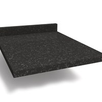 Tampo Para Balcão Kappesberg Preto Brilho 40cm x 52cm