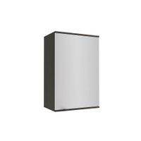 Armário Aéreo Nox 1 Portas Onix/Steel 60 Cm
