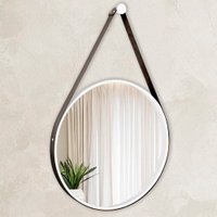 Espelho Decorativo Adnet Redondo 30cm - Branco