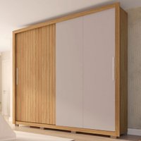 Guarda-Roupa Casal Moviment 2 Portas 4 Gavetas - Bege