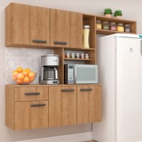 Cozinha Compacta Lis 5 Portas 1 Gaveta - Marrom