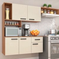 Cozinha Compacta Lis 5 Portas 1 Gaveta - Bege