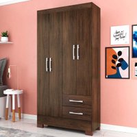 Guarda Roupa Imperatriz em MDP com 4 Portas e 2 Gavetas Rodial Cacau