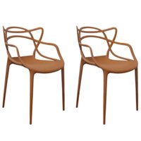 Kit com 2 Cadeiras Aviv Estrutura em Polipropileno Fratini Rosê