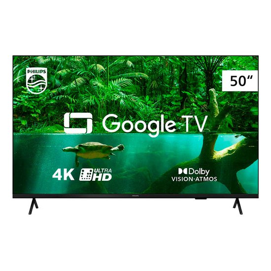TV Philips 50 Polegadas 50PUG7408/78 4K Google TV CVOZ ATMOS Bluetooth