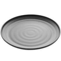 Kit 50 Pratos de Melamina para Restaurante Japonês 25,5cm Preto Fosco para Servir Sushi Sashimi