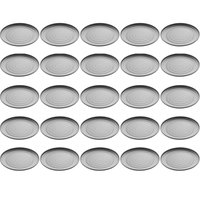 Conjunto de 25 Pratos para Sushi Sashimi em Melamina Preto Fosco 25,5cm para Restaurantes