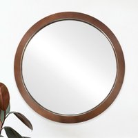 Espelho Decorativo Redondo Sandy Freijó