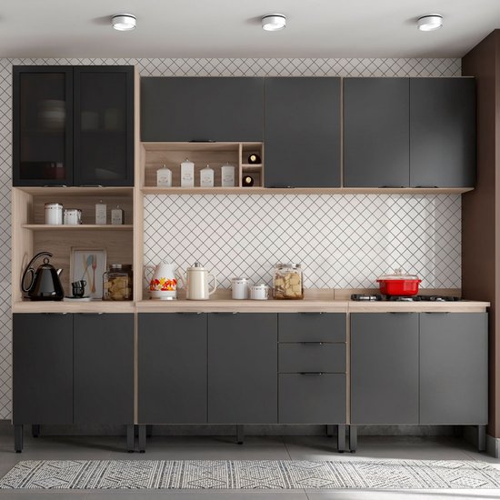 Cozinha Completa Firenze 13 Portas 2 Gavetas