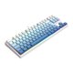 Teclado Mecanico Gamer Daksa Branco e Azul RGB Redragon