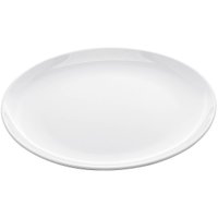 Kit 48 Pratos de Melamina para Hotéis Restaurantes Refeitórios 25,5cm Brancos Rasos Lyor