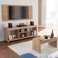 Conjunto Duartina para Sala de Estar Painel Rack e Mesa de Centro Benfácil