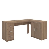 Mesa de Canto Espanha 2 Portas 3 Gavetas Politorno Castanho