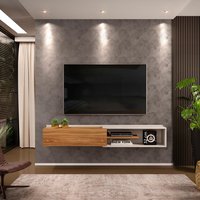 Rack suspenso concept 1,75m cool home off white/nature