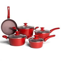 Conjunto Panelas 5 Peças Optima Indução Brinox - Carmin