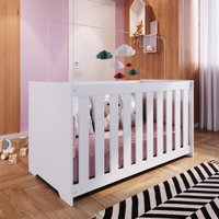 Berço Branco com Regulagem Linha Aconchego Completa Móveis