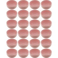 Kit 24 Cumbucas de Cerâmica Cronus Lyor Rosa para Restaurantes Açaiteria Lancherias