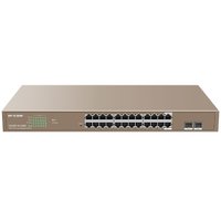 Switch Gerenciável IP-COM, 24 Portas Gigabit 10/100/1000 Mais 2 Portas SFP Gigabit PoE - G3326P-24-410W