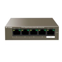 Switch IP-COM, 4 Portas Gigabit 10/100/1000 Mbps PoE Mais 1 Porta Uplink, One Key VLAN - G1105P-4-63W