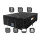 Cama Box Casal Colchão Ortopédico Black + Box 138x188x67 One Face Espuma D33 Preto